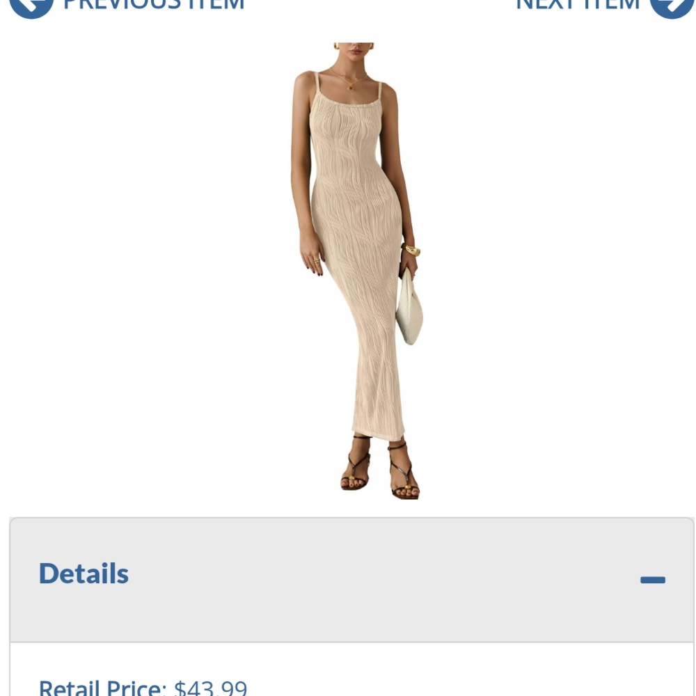 Chic Cream Maxi Dress